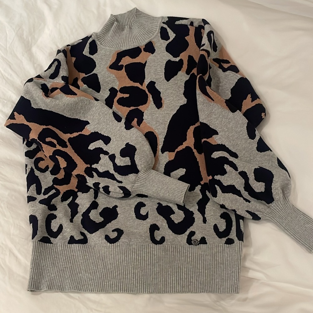 Ted Baker Leopard Print Sweater Size 0
